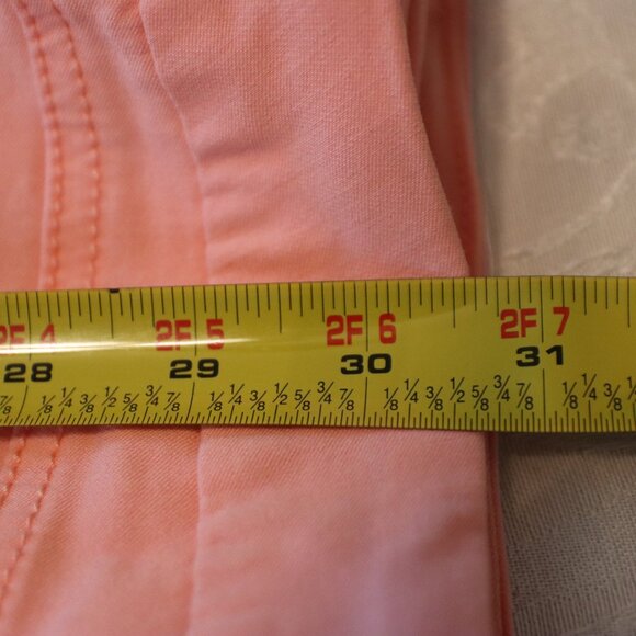 Renuar Pull On Stretch Crop resort/casual Pants Size 6 Peach - Picture 10 of 13